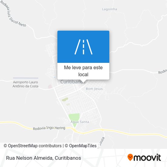 Rua Nelson Almeida mapa