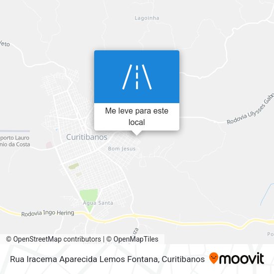 Rua Iracema Aparecida Lemos Fontana mapa