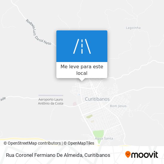 Rua Coronel Fermiano De Almeida mapa