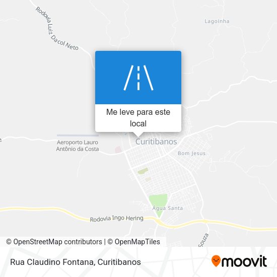 Rua Claudino Fontana mapa