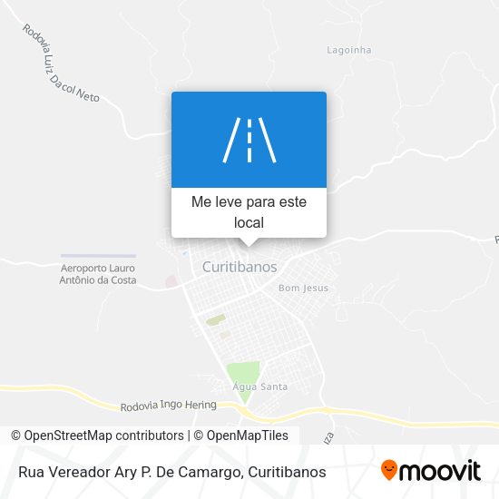 Rua Vereador Ary P. De Camargo mapa