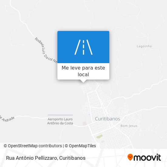 Rua Antônio Pellizzaro mapa