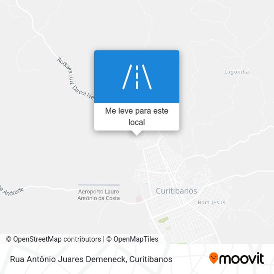 Rua Antônio Juares Demeneck mapa