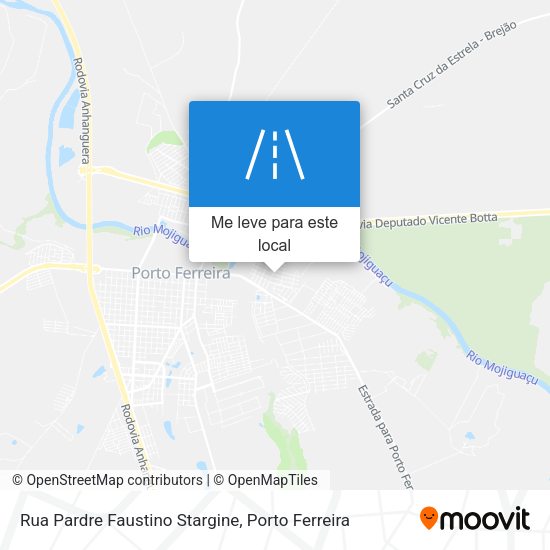 Rua Pardre Faustino Stargine mapa