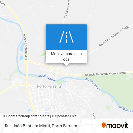 Rua João Baptista Miotti mapa