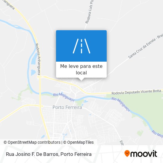 Rua Josino F. De Barros mapa