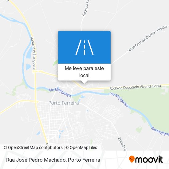 Rua José Pedro Machado mapa