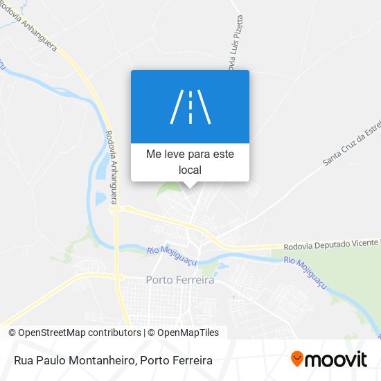 Rua Paulo Montanheiro mapa