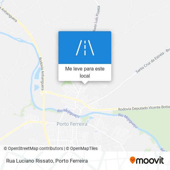 Rua Luciano Rissato mapa