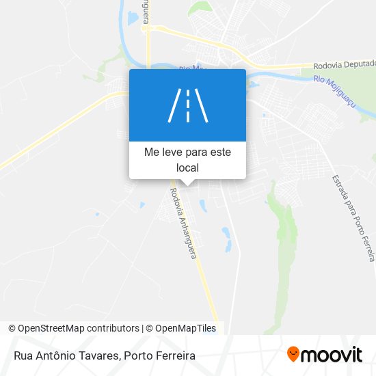 Rua Antônio Tavares mapa