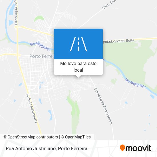 Rua Antônio Justiniano mapa