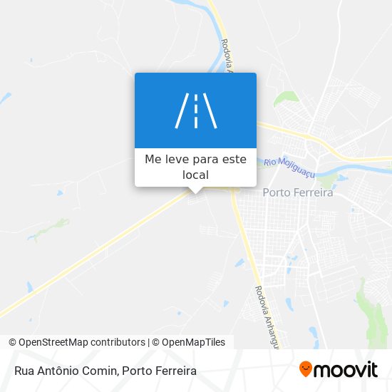Rua Antônio Comin mapa
