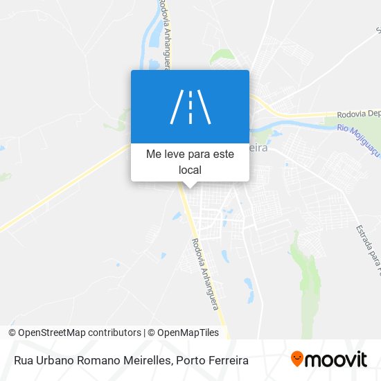 Rua Urbano Romano Meirelles mapa