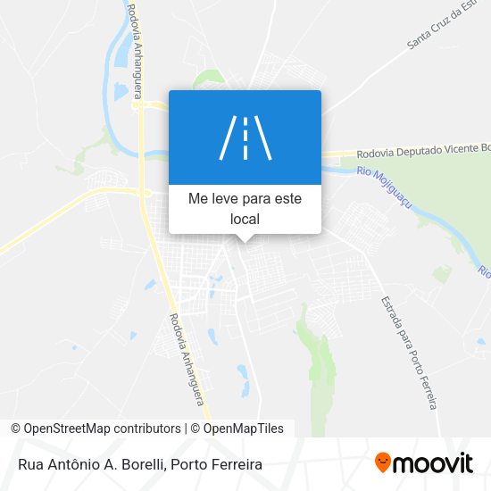 Rua Antônio A. Borelli mapa