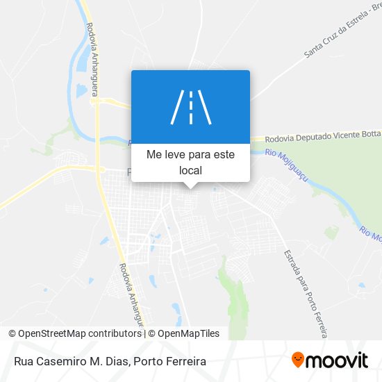 Rua Casemiro M. Dias mapa