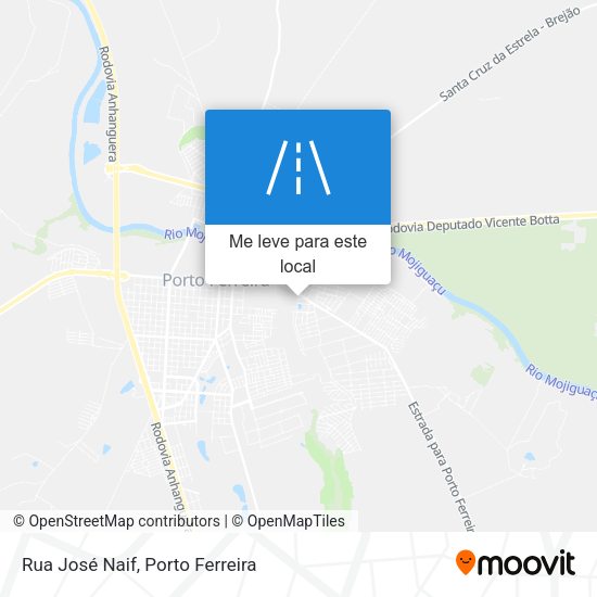 Rua José Naif mapa