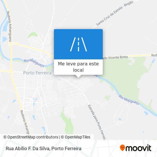 Rua Abílio F. Da Silva mapa