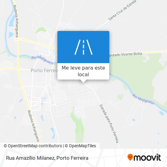Rua Amazílio Milanez mapa