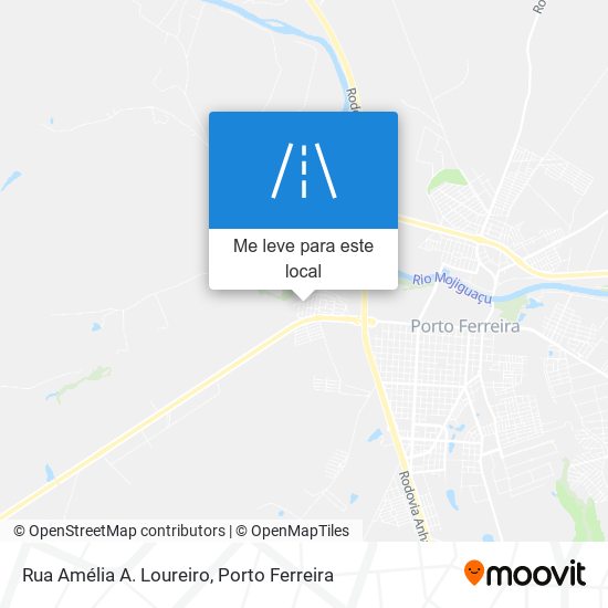 Rua Amélia A. Loureiro mapa