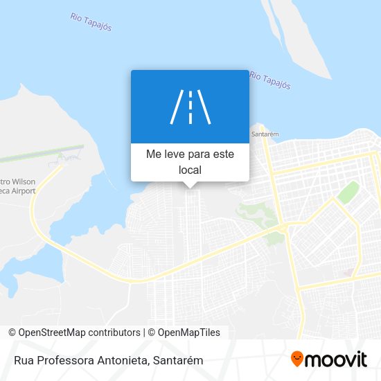 Rua Professora Antonieta mapa