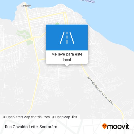 Rua Osvaldo Leite mapa