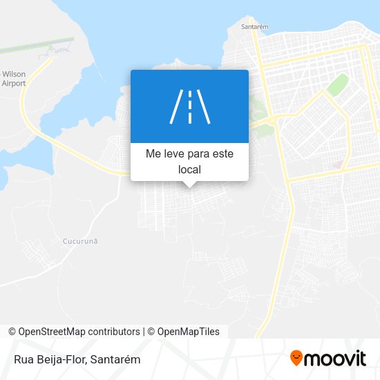 Rua Beija-Flor mapa