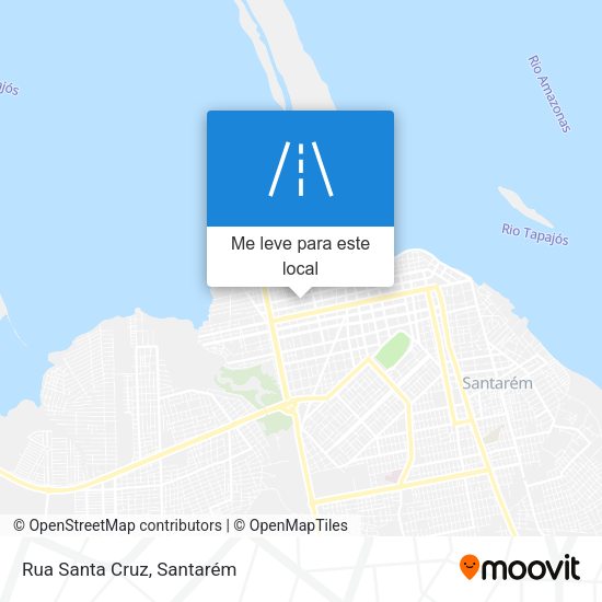 Rua Santa Cruz mapa