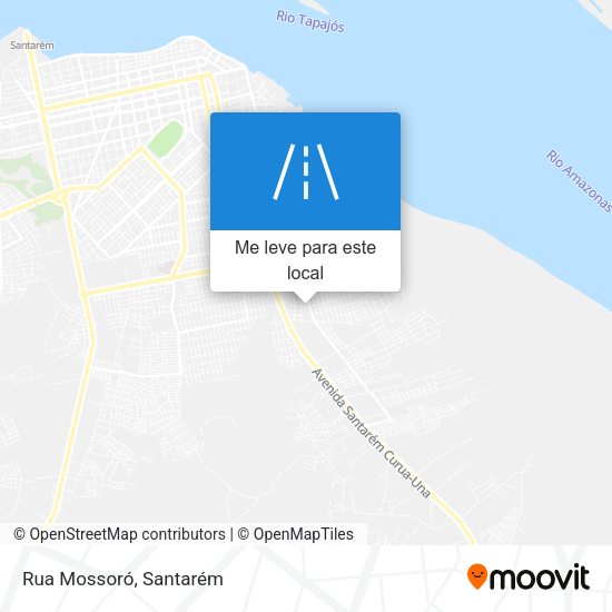 Rua Mossoró mapa