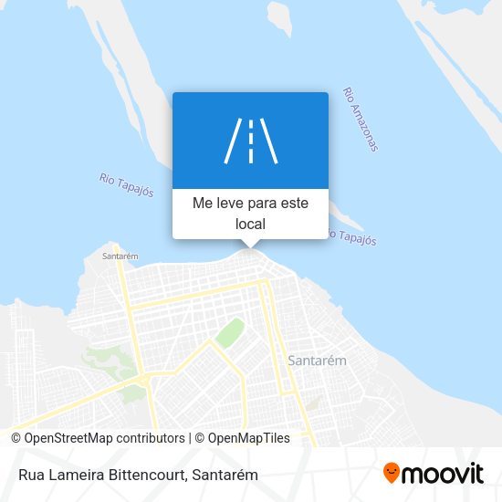 Rua Lameira Bittencourt mapa