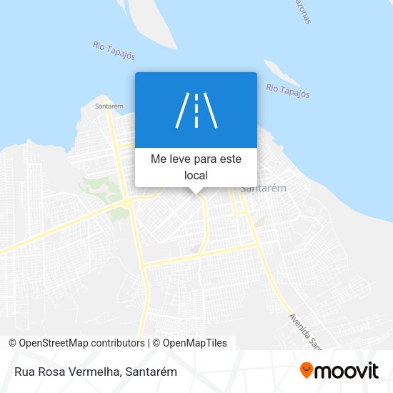 Rua Rosa Vermelha mapa