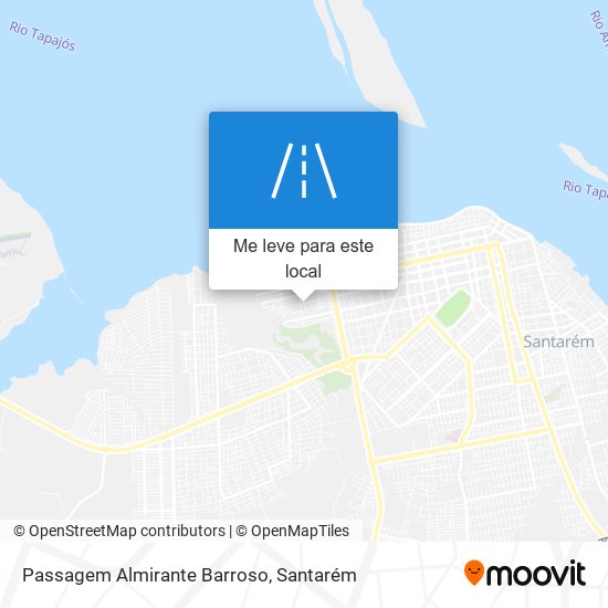 Passagem Almirante Barroso mapa