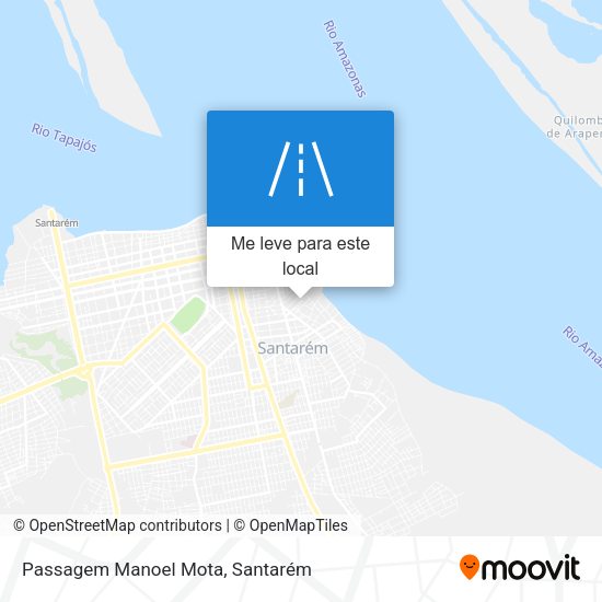 Passagem Manoel Mota mapa