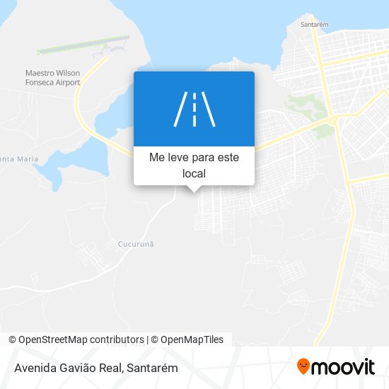 Avenida Gavião Real mapa