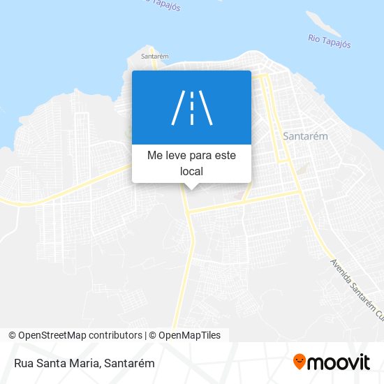 Rua Santa Maria mapa