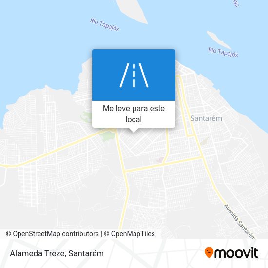 Alameda Treze mapa