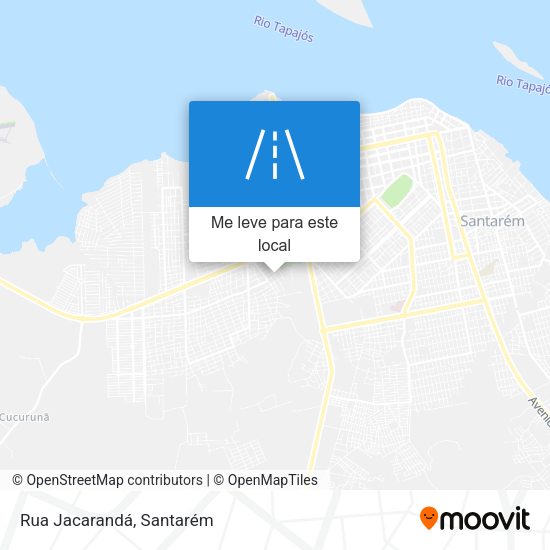 Rua Jacarandá mapa