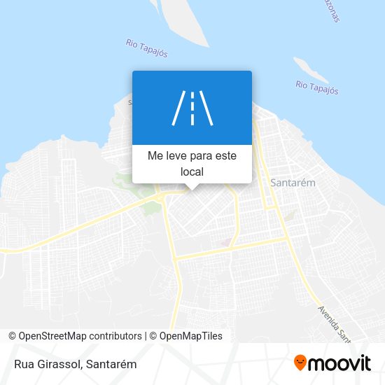 Rua Girassol mapa
