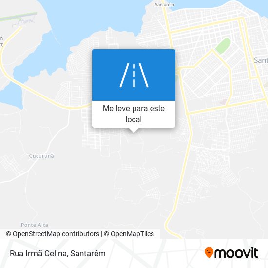 Rua Irmã Celina mapa