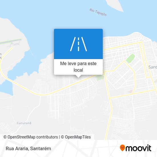 Rua Araria mapa