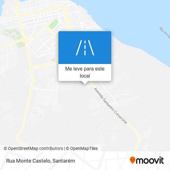 Rua Monte Castelo mapa