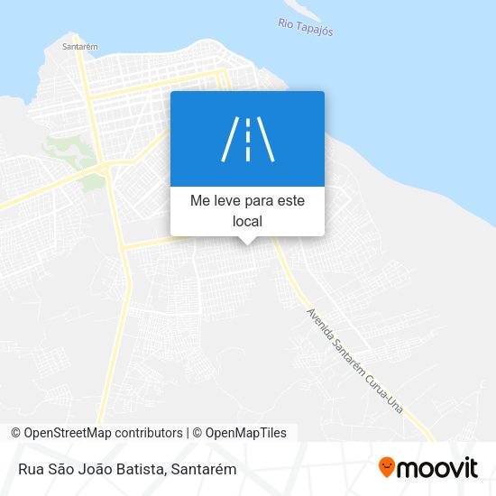 Rua São João Batista mapa