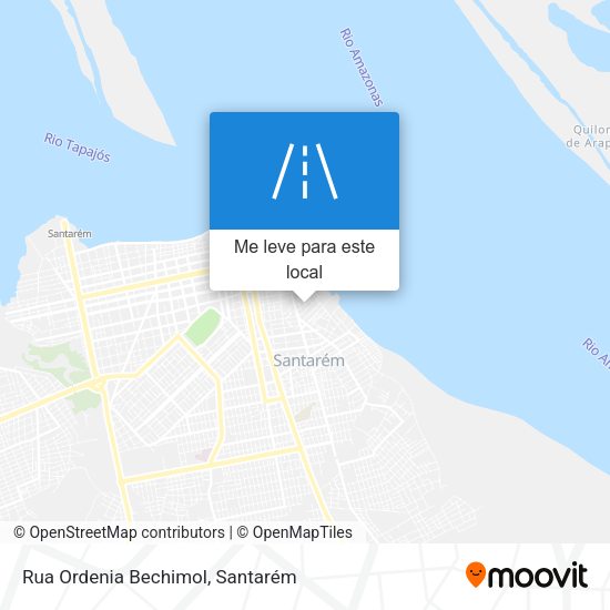 Rua Ordenia Bechimol mapa