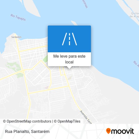 Rua Planalto mapa