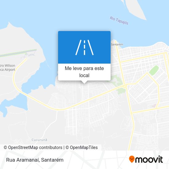 Rua Aramanaí mapa