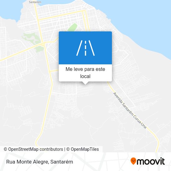 Rua Monte Alegre mapa