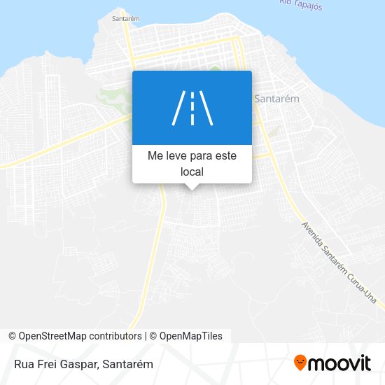 Rua Frei Gaspar mapa