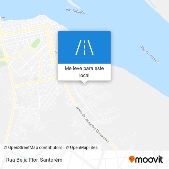 Rua Beija Flor mapa