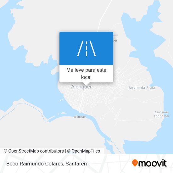 Beco Raimundo Colares mapa