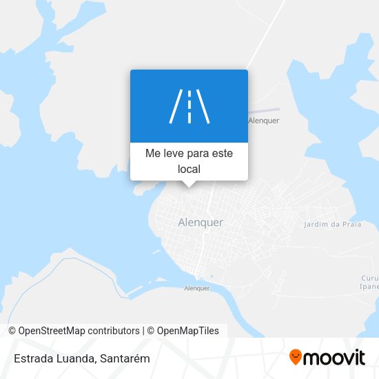 Estrada Luanda mapa
