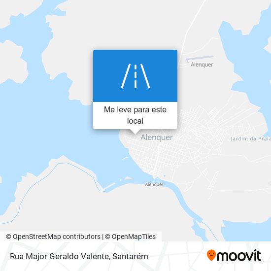 Rua Major Geraldo Valente mapa